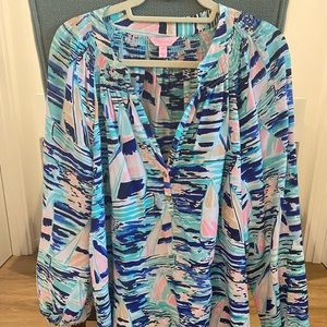 Barely Worn Lilly Pulitzer Elsa Silk Shirt